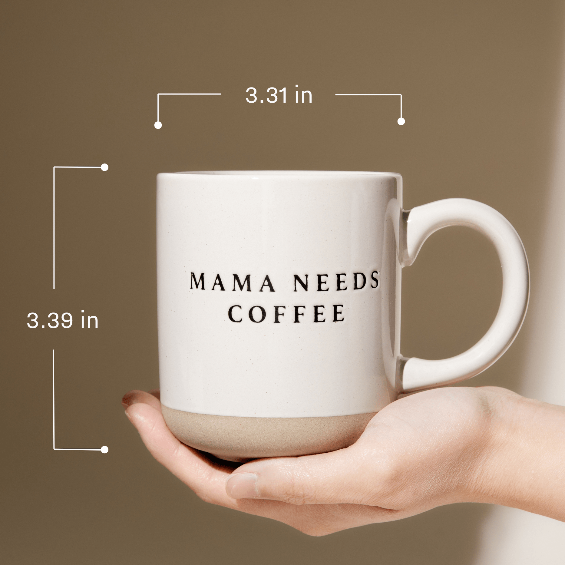 Dog Mom 14 oz Stoneware Coffee Mug