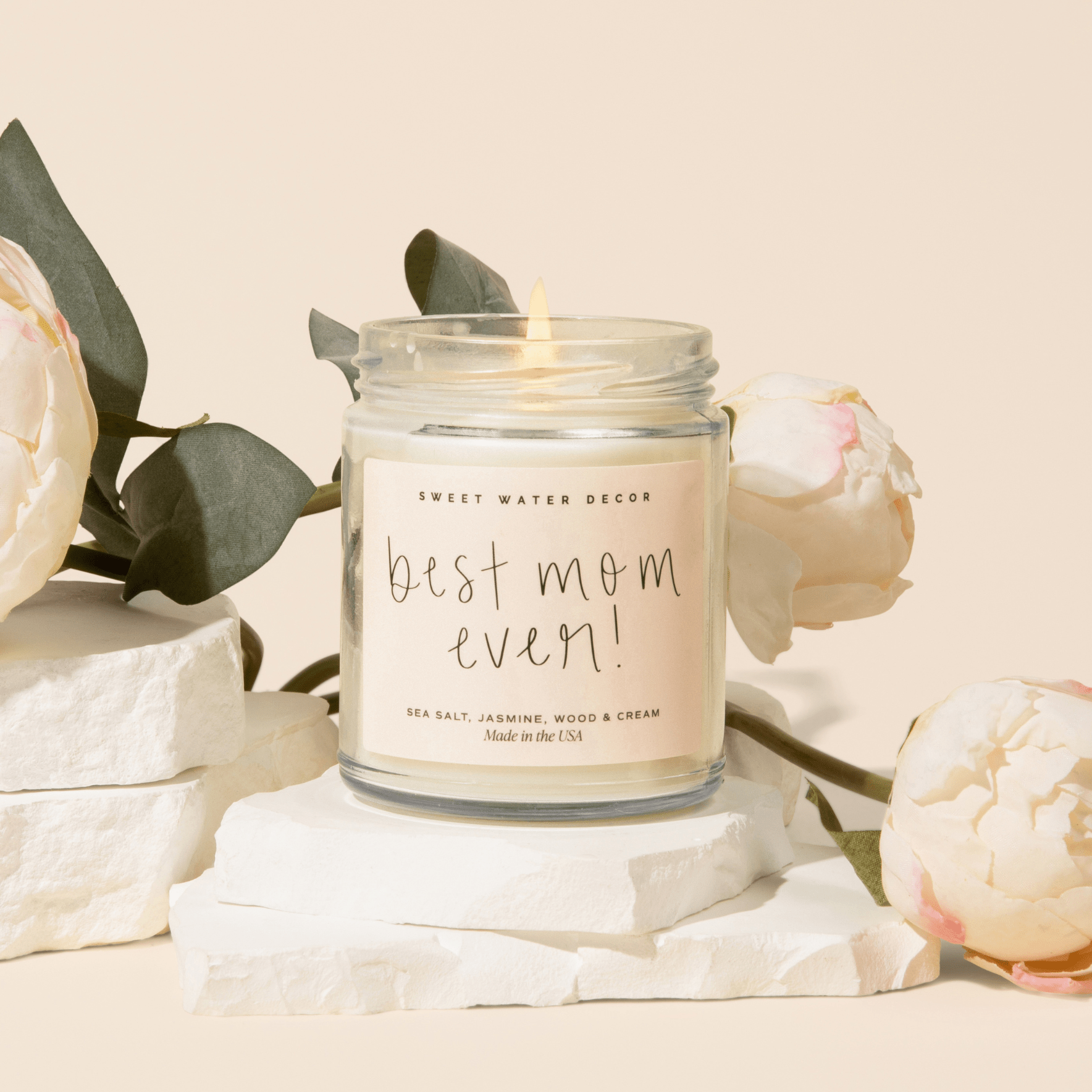 Best Mom Ever! Soy Candle - Clear Jar - 9 oz (Spa Day)