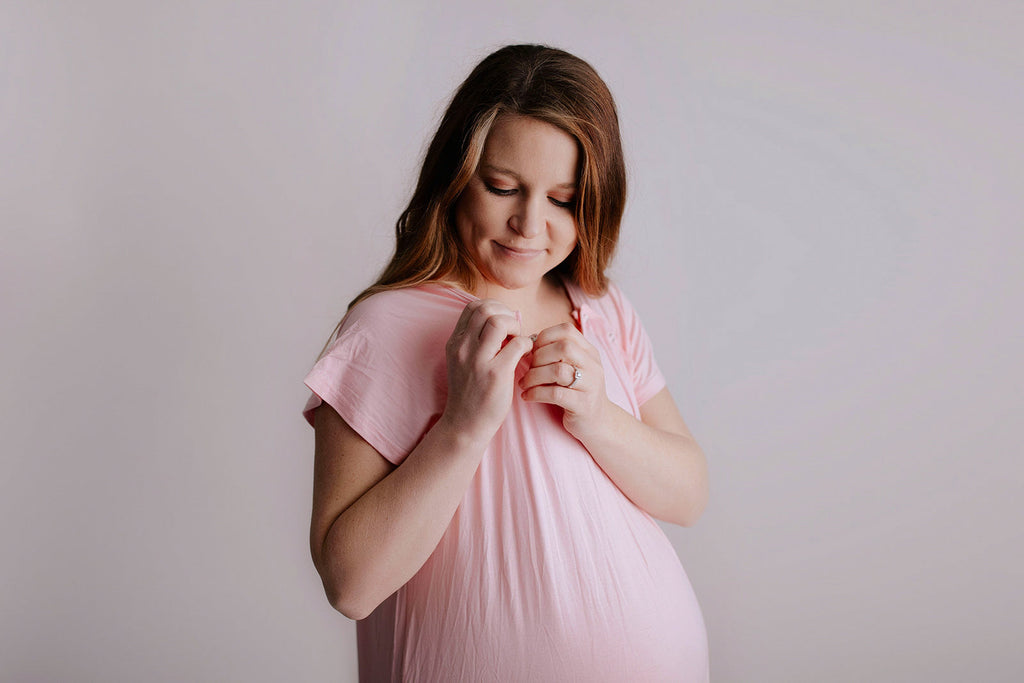 Light Pink Labor and Delivery Nursing Hospital Gown