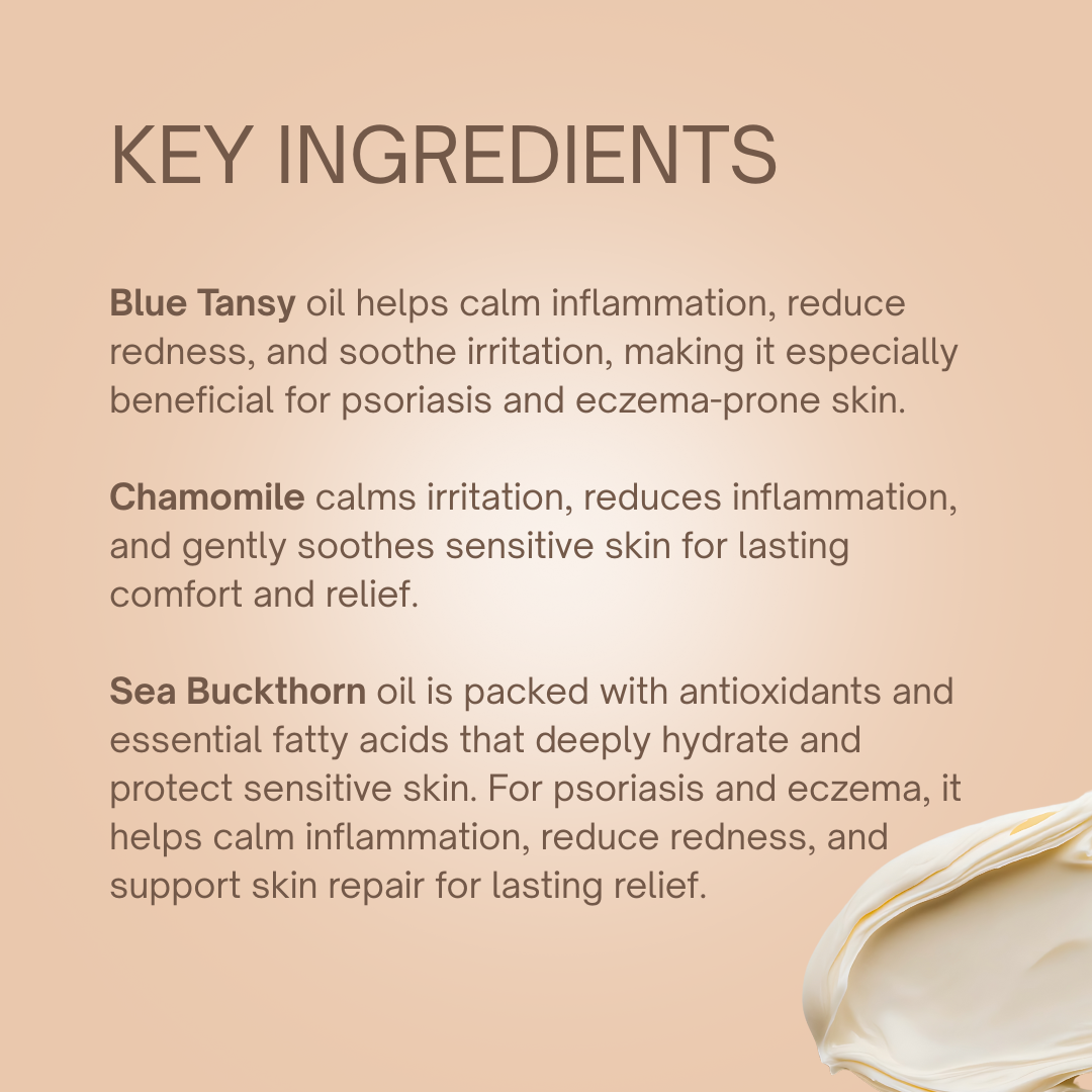 Psoriasis + Eczema Organic Cream - itchy skin