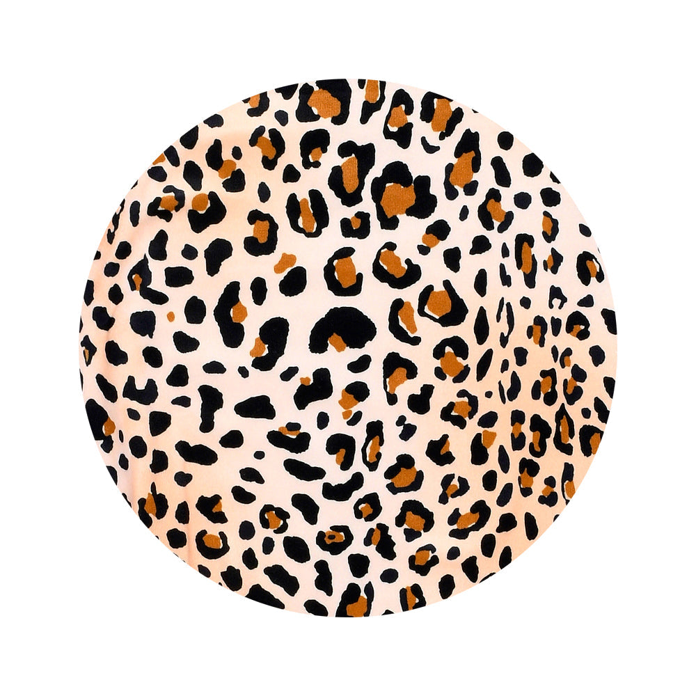 Leopard Knotted Newborn Baby Gown